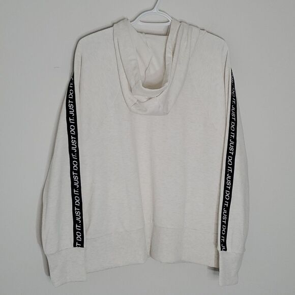 Nike Dri-fit XL loose fit cream zip up hoodie - Picture 4 of 8